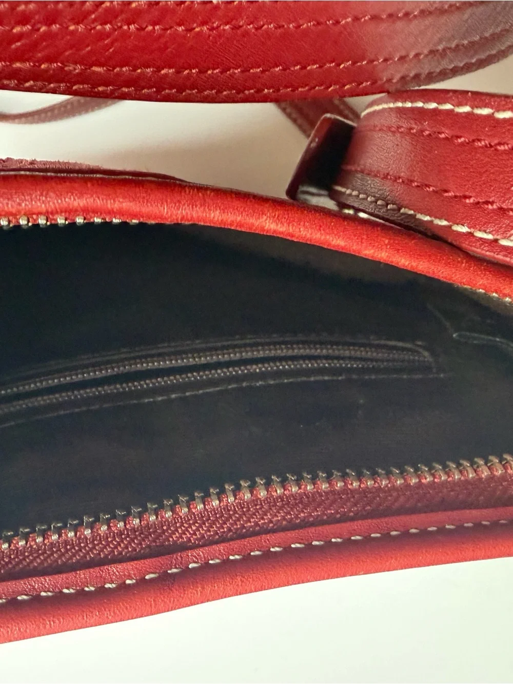 vintage Y2K Coach Soho Cherry Red Signature Canvas and Leather crossbody bag